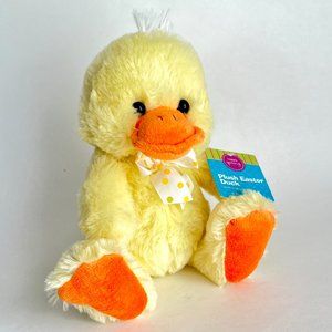 NWT 2012 Happy Spring Plush Easter Duck Stuffed Animal Toy 9 in NOS